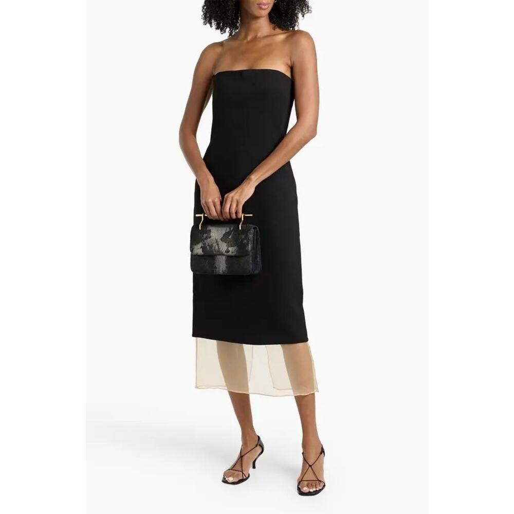 ESSE STUDIOS
Issia Strapless Crepe And Silk-Organza Midi
Dress💜